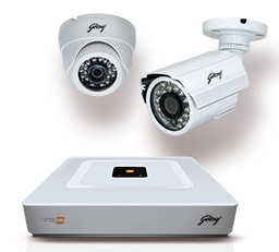 Godrej Seethru (1MP) HD 720P Hybrid DVR CCTV Security Kit - Best Home Security Systems in India