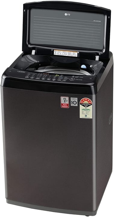 LG 6.5 Kg 5 Star Smart Inverter Fully-Automatic Top Loading Washing Machine (T65SJBK1Z, Black Knight Pattern, Jet Spray+)