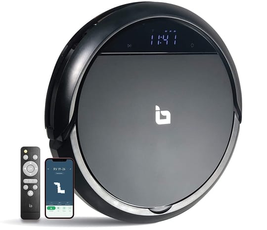 I-BELL Robotic Vacuum Cleaner with Self-Charging, 360° Smart Sensor Protection