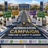 Admission Campaign Timeline & Gantt Planner
